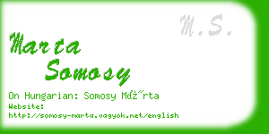 marta somosy business card